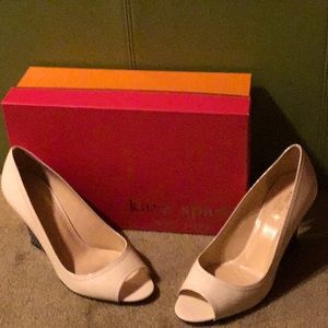 Kate Spade Peep-Toe Wedges.